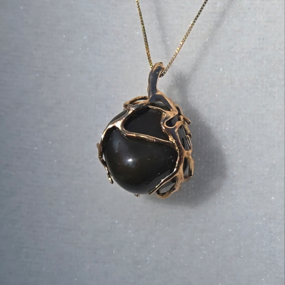 Hand Wrapped Bloodstone Crystal Pendant